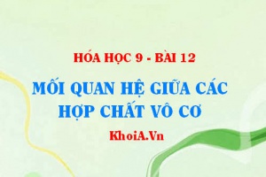 Hệ thống bằng sơ đồ mối quan hệ giữa các Hợp chất Vô cơ và các phản ứng hóa học minh họa - Hóa 9 bài 12